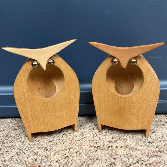 Wood owl amplifier speakers - Picture 1 of 5